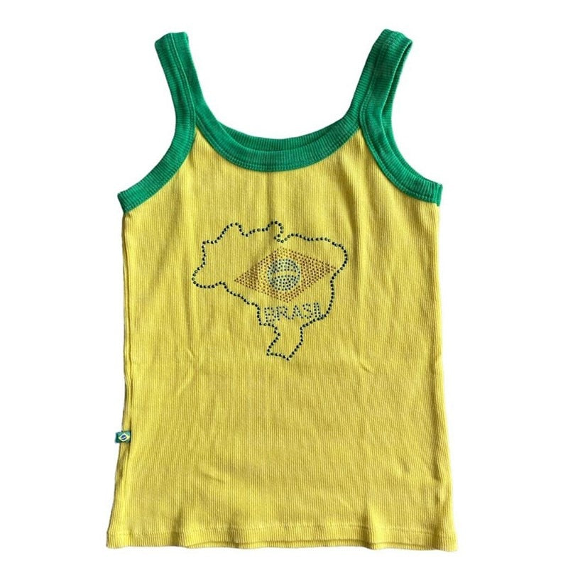 Brazil Rhinestone Camisole