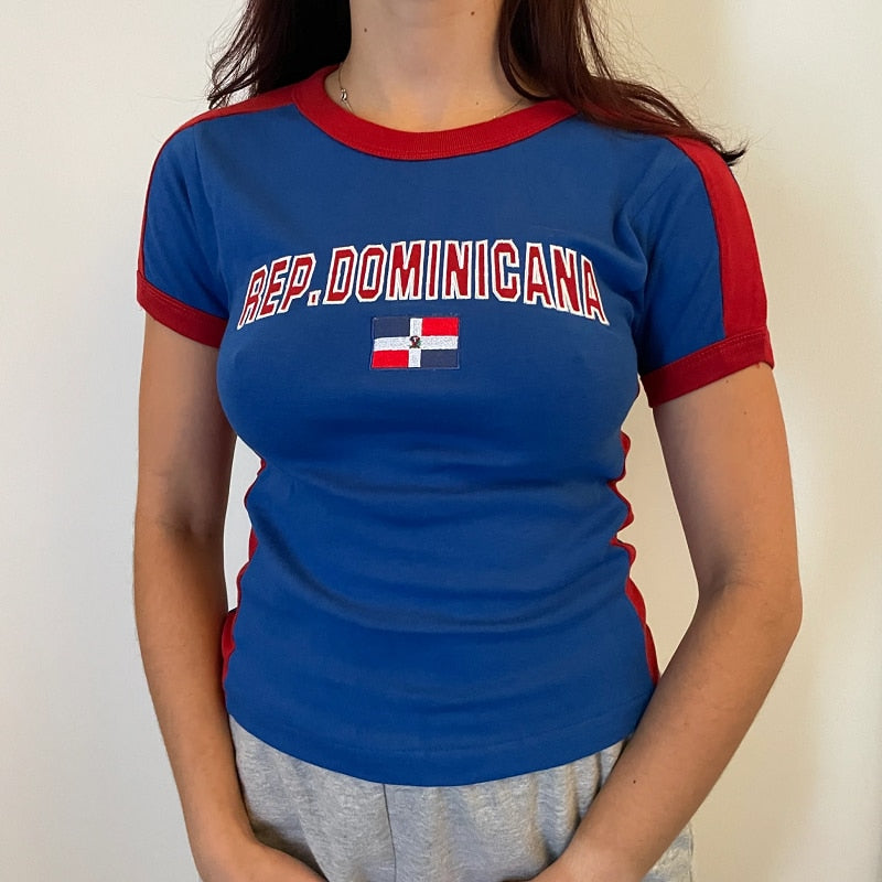 Dominican Republic Premium Baby Tee Jersey Shirt