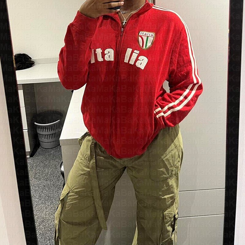 Italy Red Track Jacket